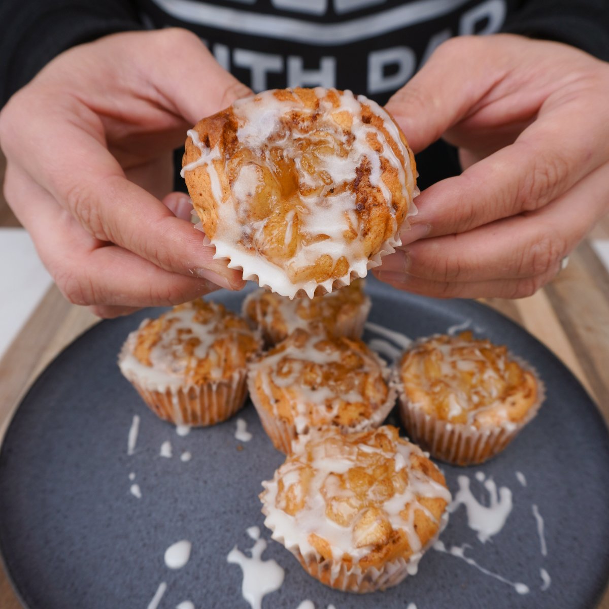 grilled mini apple pies.