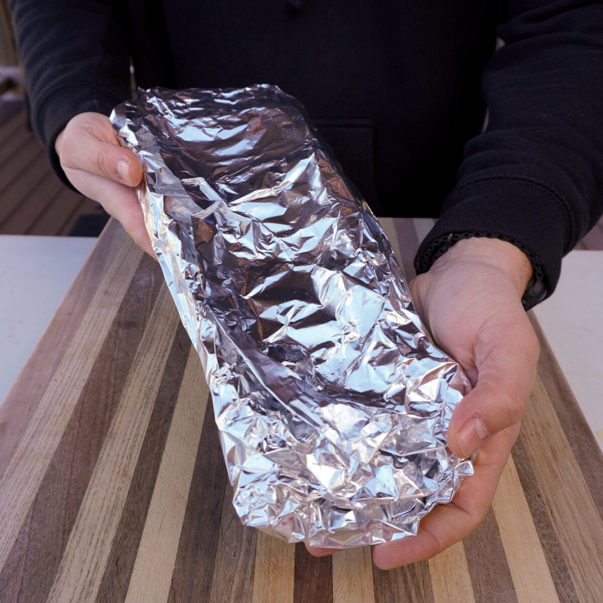 wrapped ribs.
