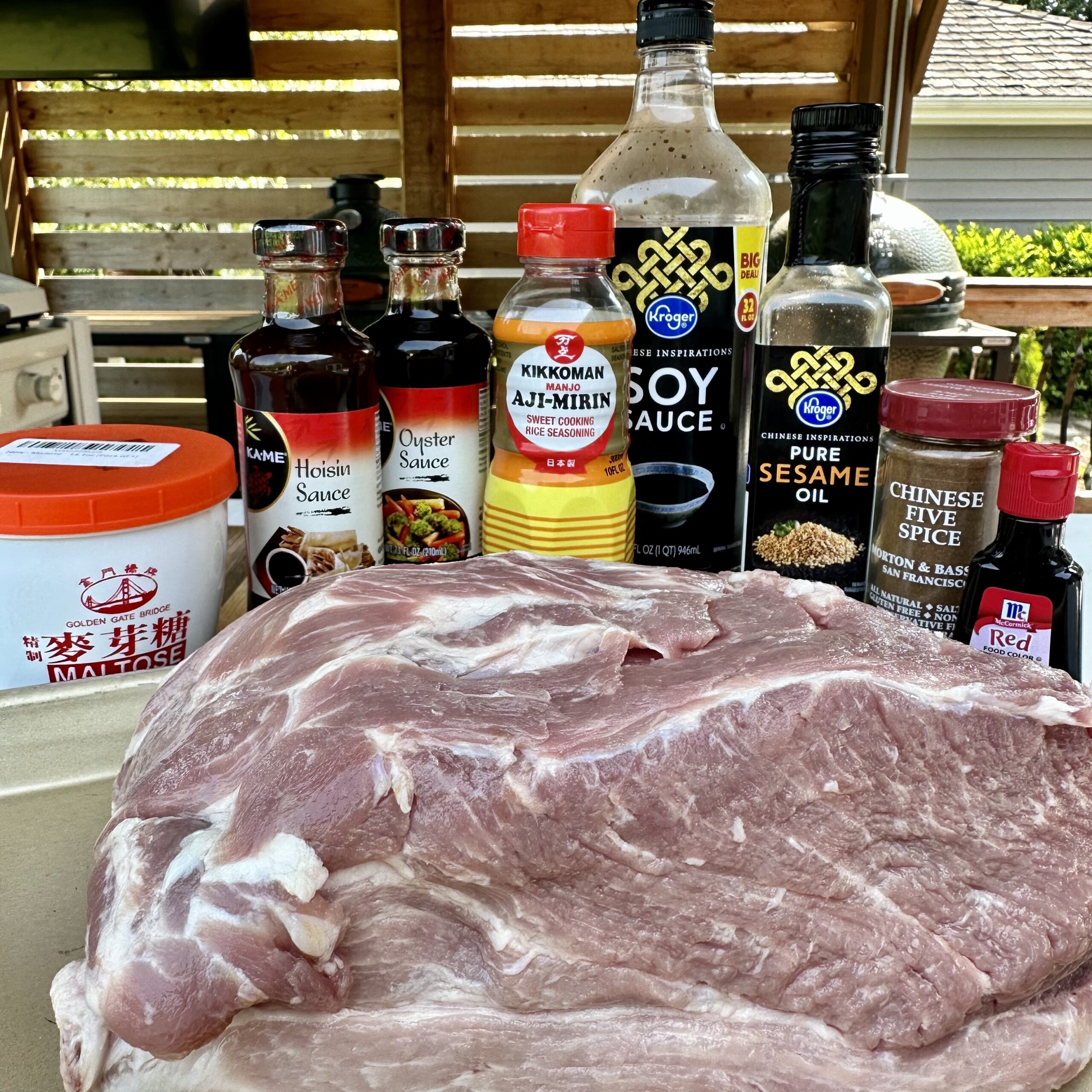 Chinese BBQ Pork Ingredients