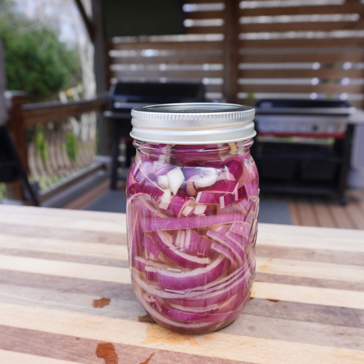 pickled red onion.
