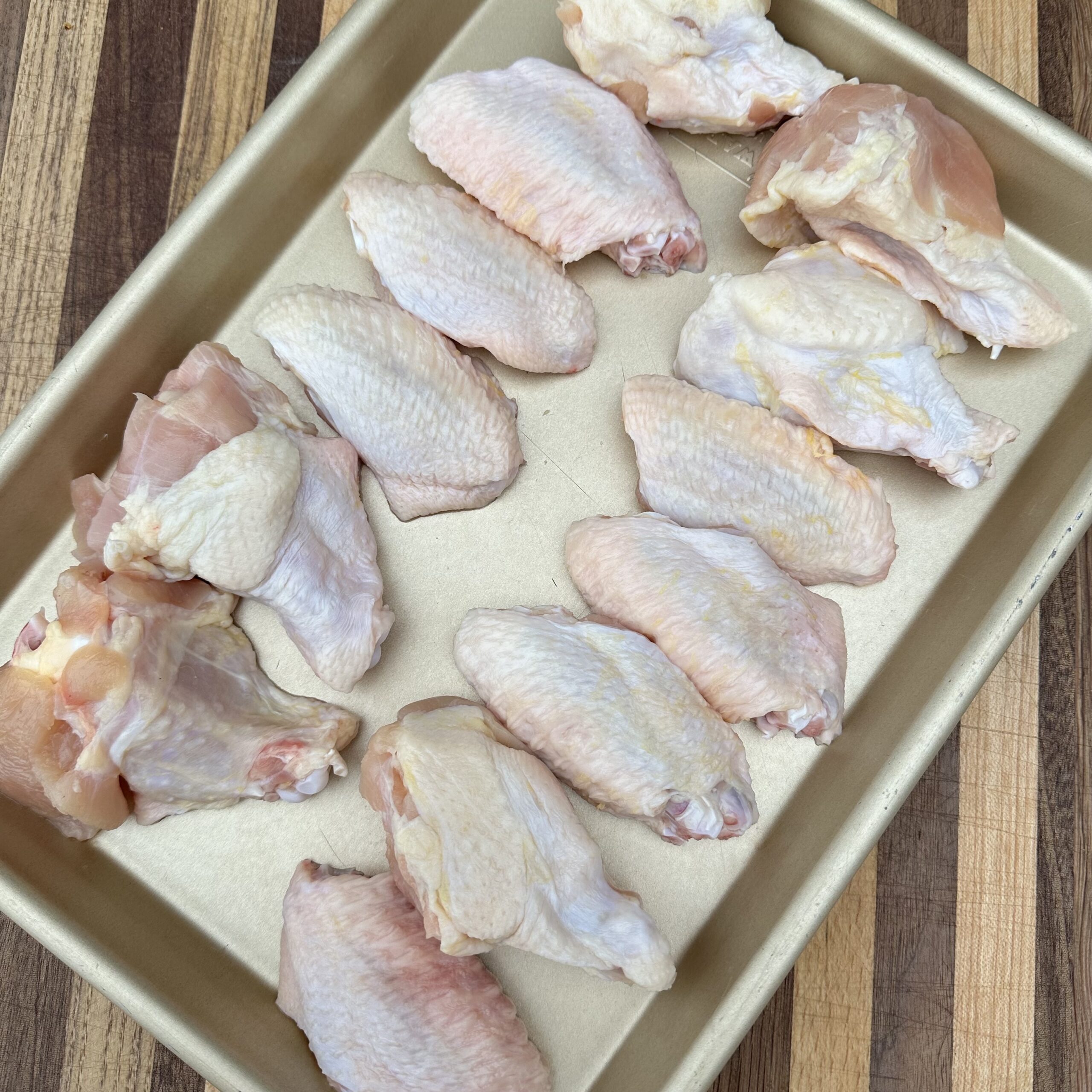 Raw chicken wings