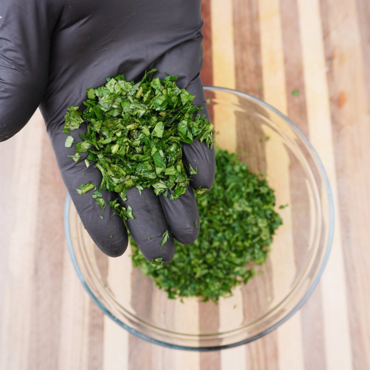 chopped herbs