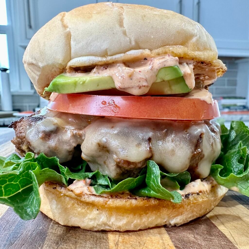 Grilled Chipotle burger.