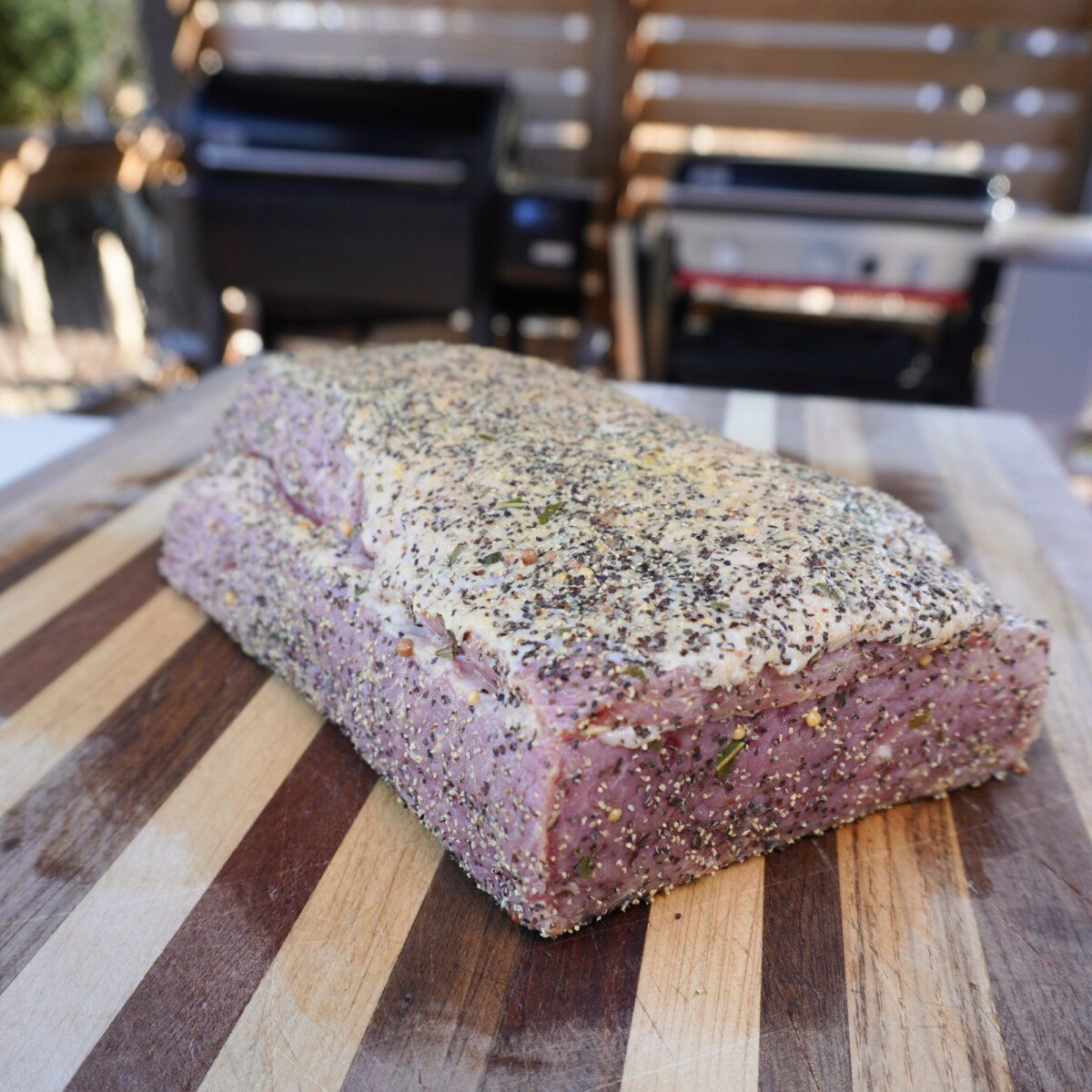 seasoned beef.