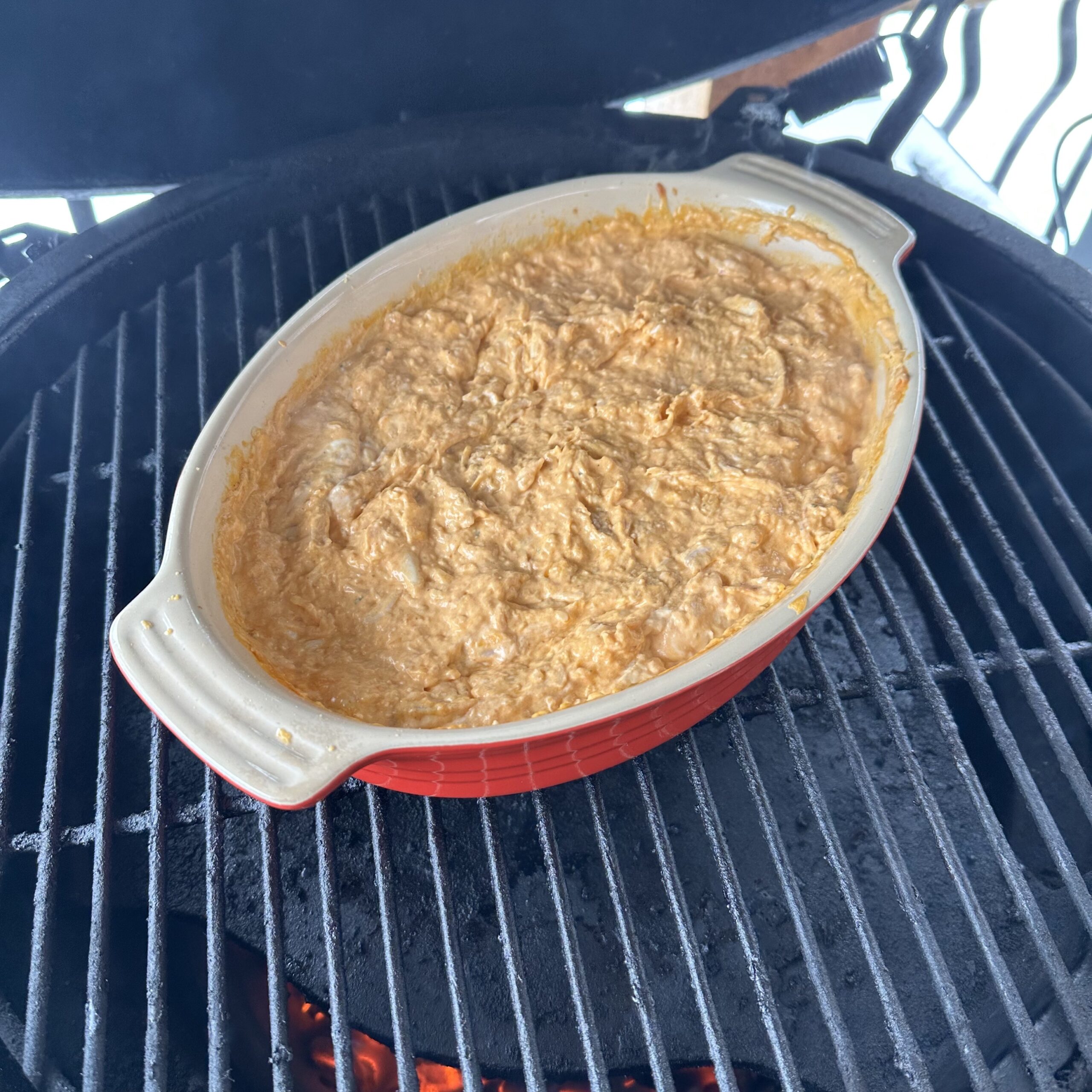 Buffalo Chicken Dip on Grill