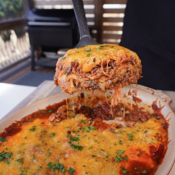 smoked enchilada cassarole.
