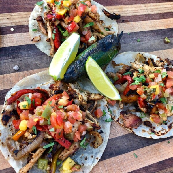 chicken fajitas with taco seasoning