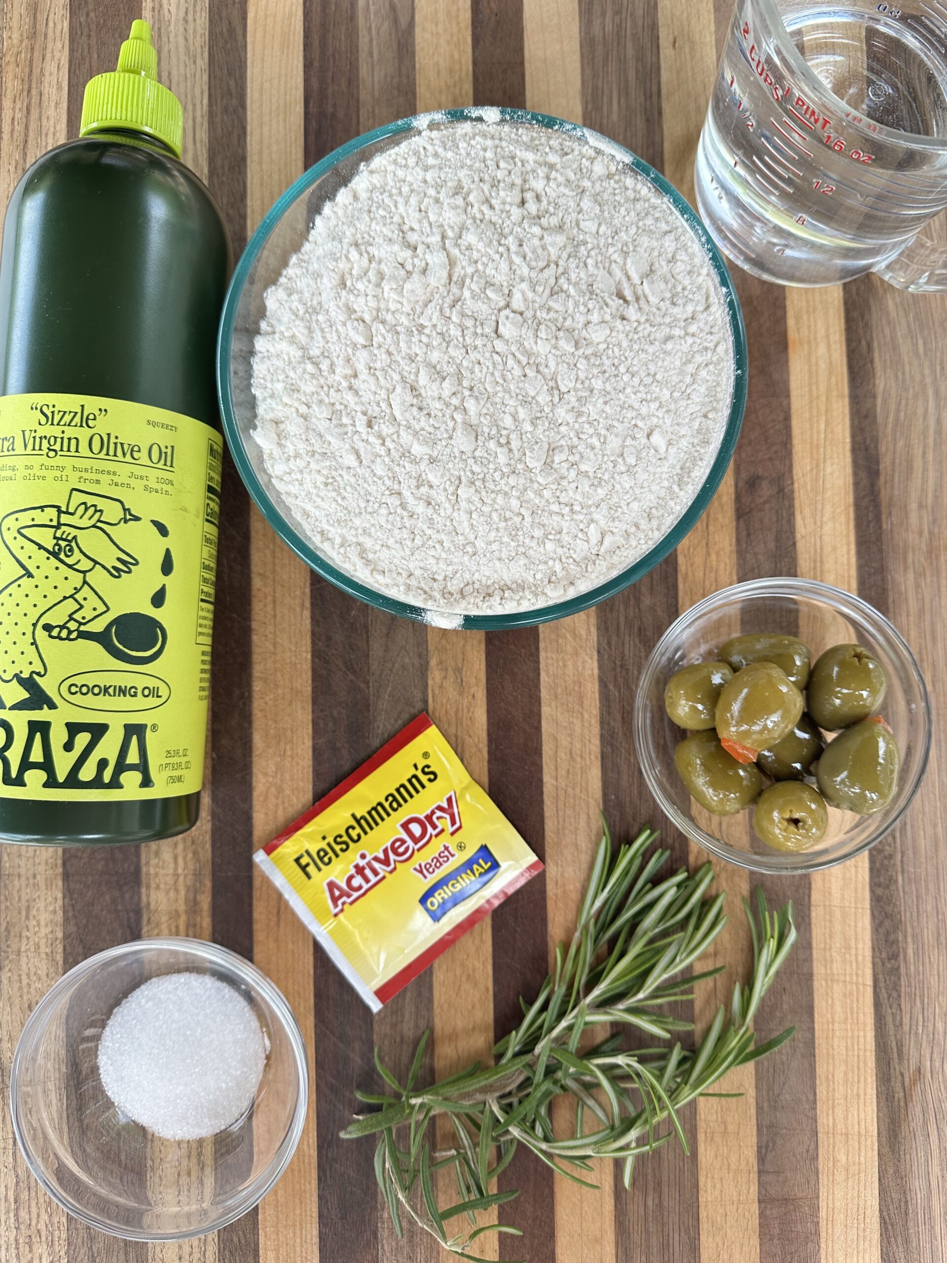 Focaccia Bread ingredients