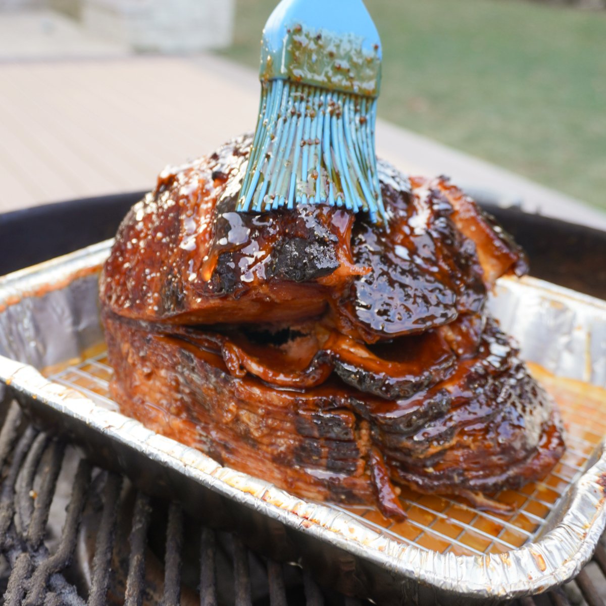 smoked honey mustard ham glazed.