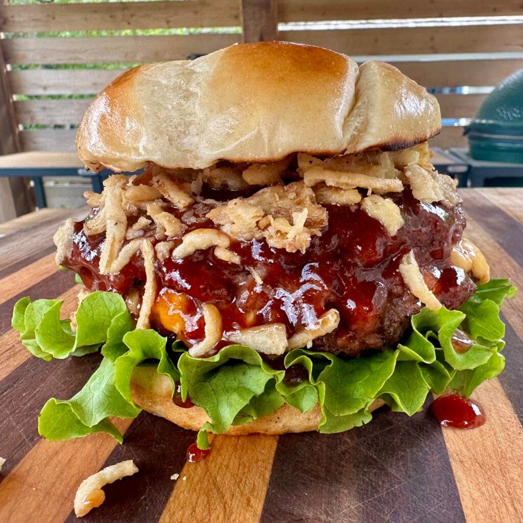 Juicy Lucy Burger.