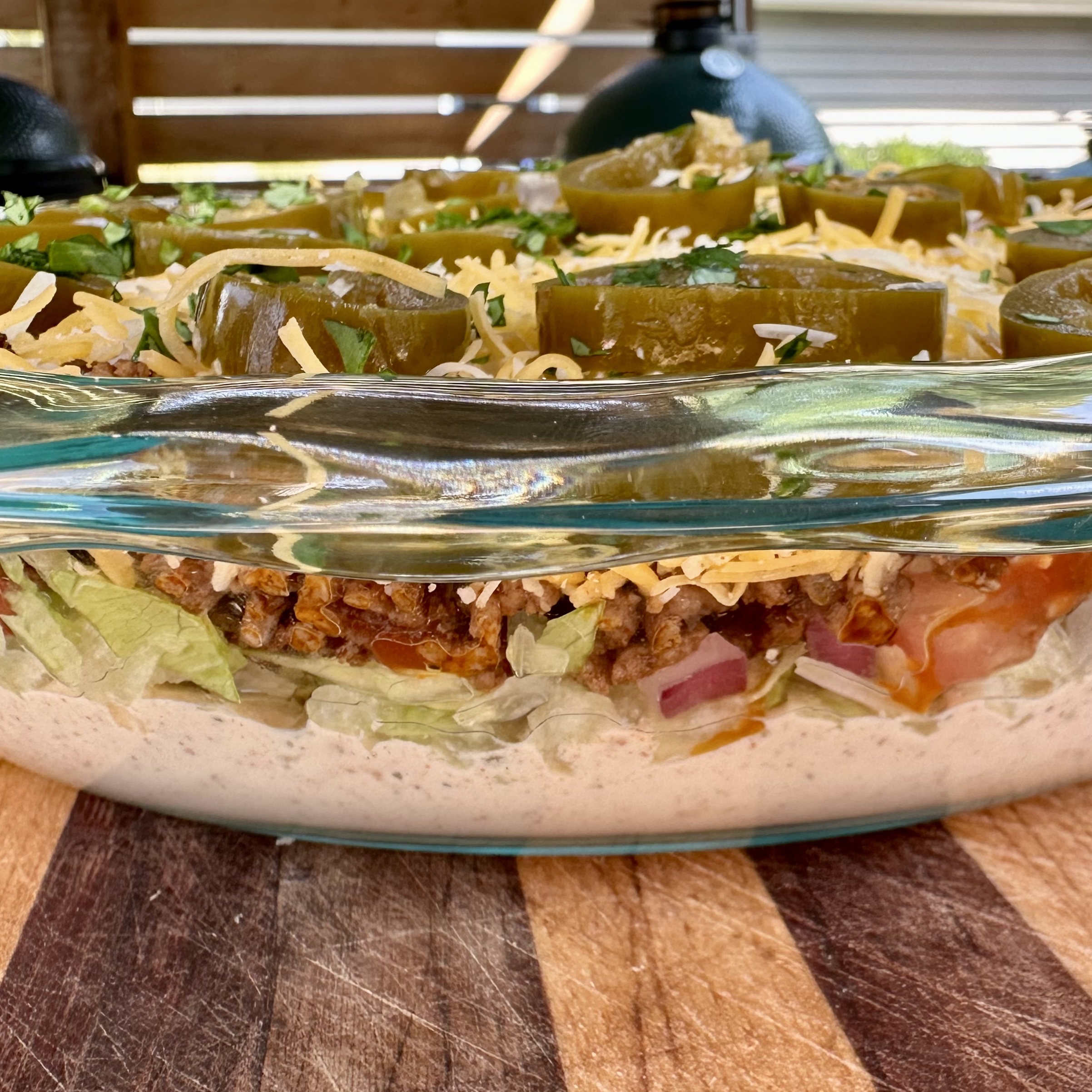Layered taco dip
