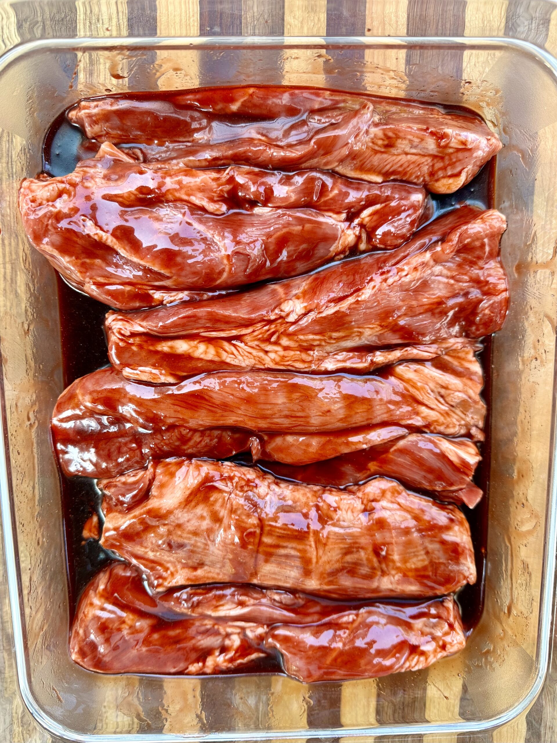 Marinating Chinese BBQ Pork