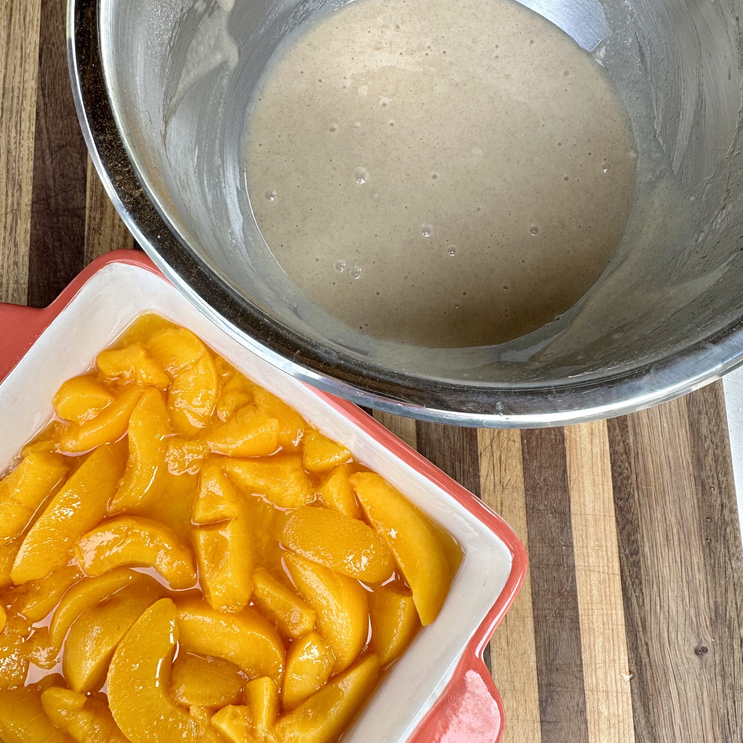 Peach cobbler mix