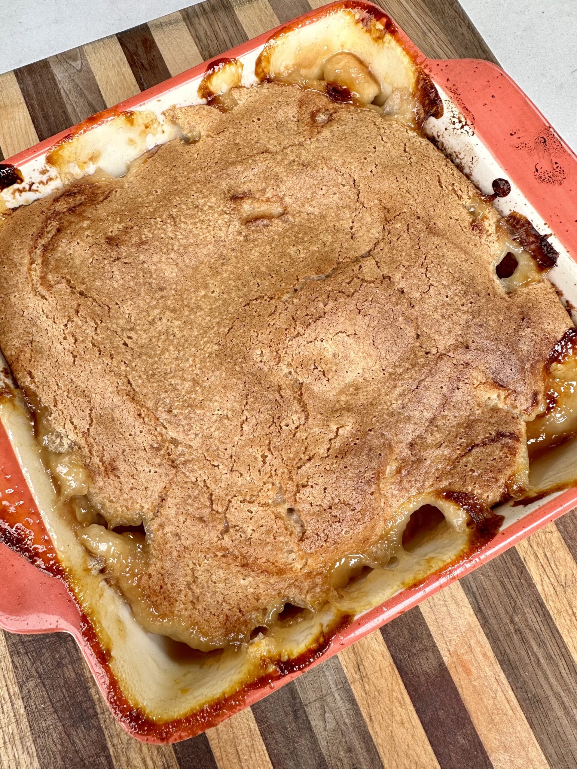 Grilled Peach cobbler