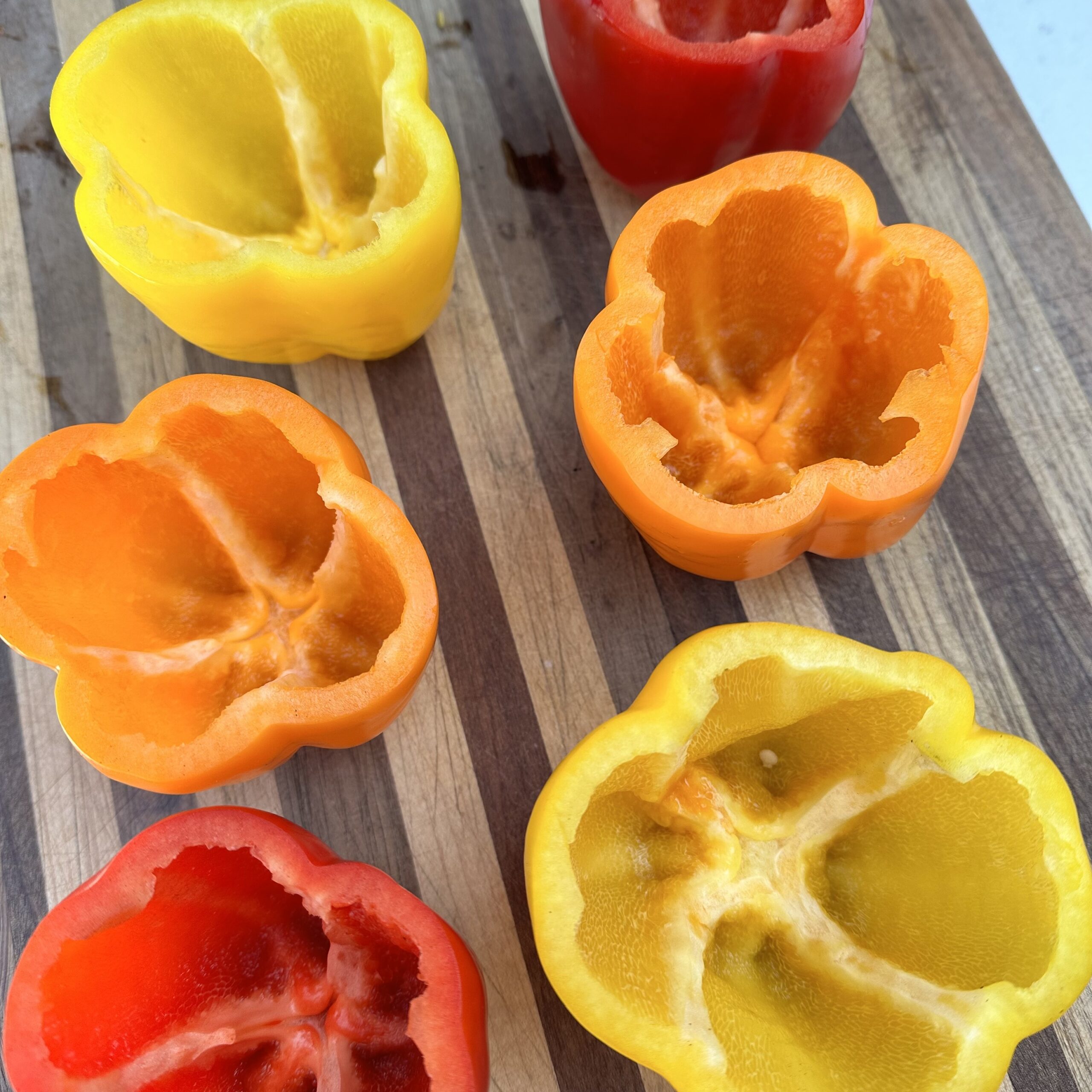 Hollow bell peppers