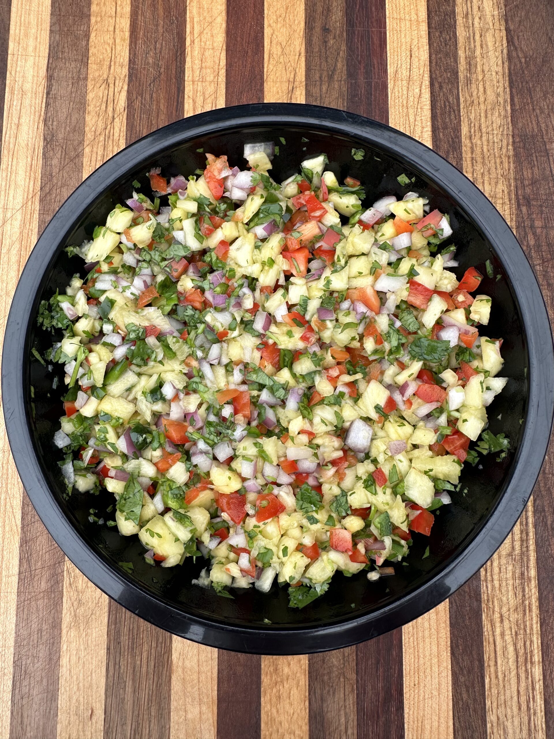 Pineapple Salsa in a bowl.