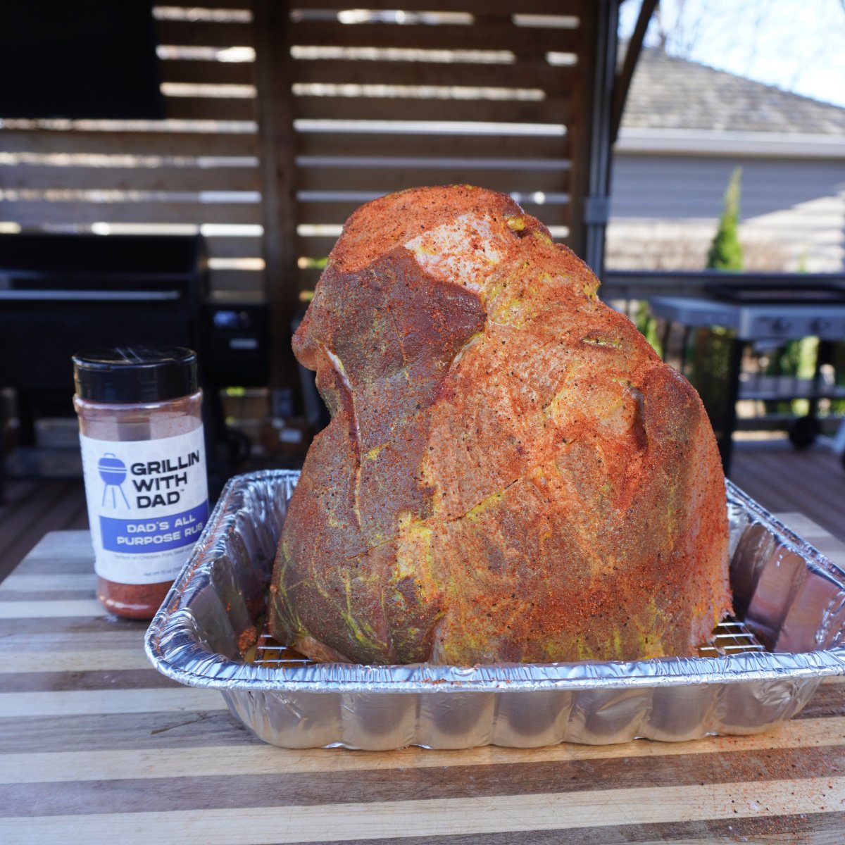 Seasoned ham.