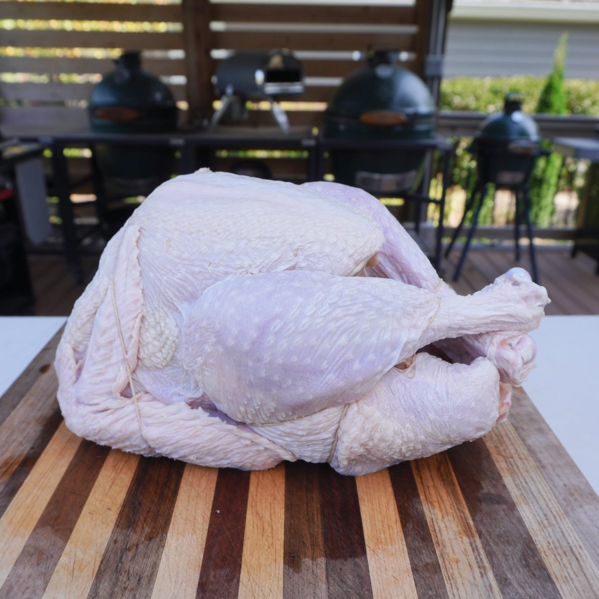raw whole turkey.