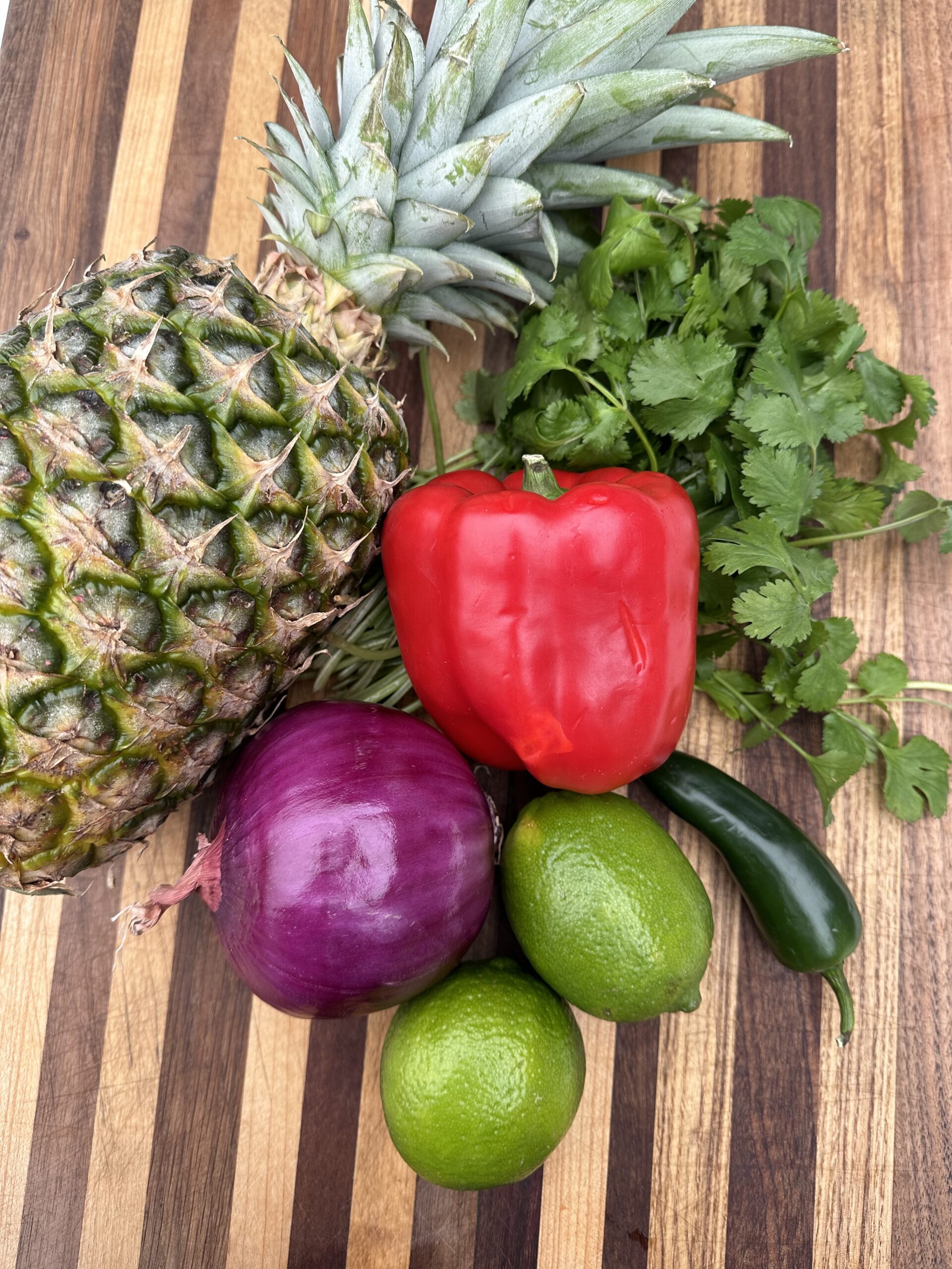 Pineapple Salsa Ingredients.