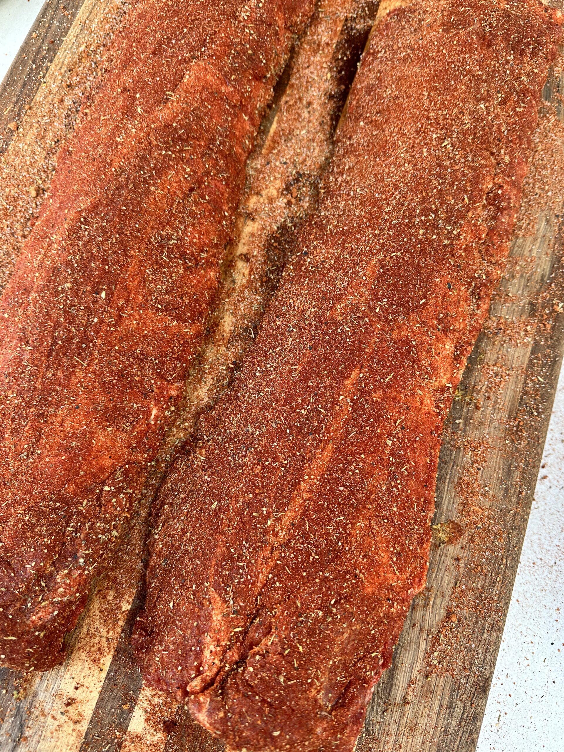 Seasoned Memphis style ribs