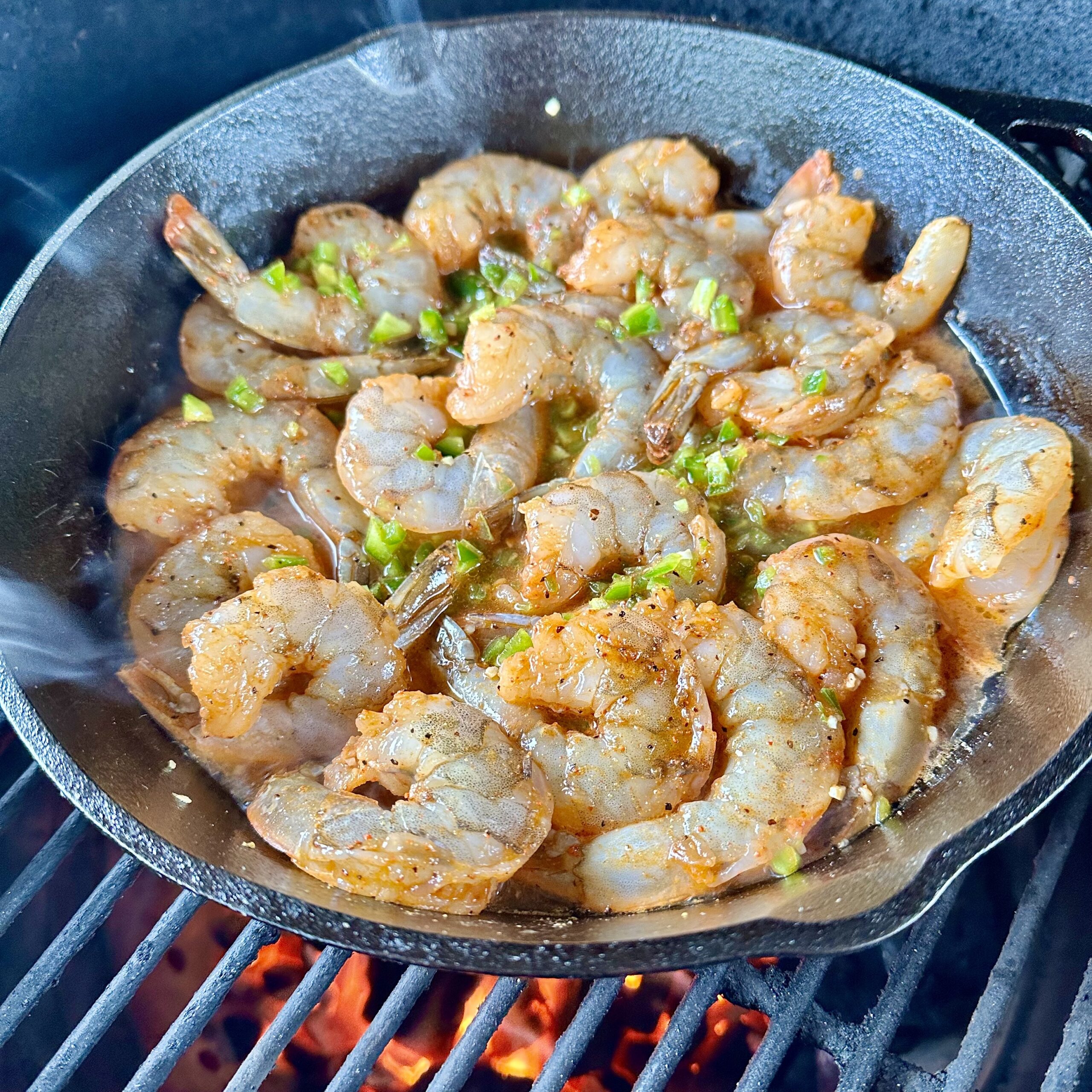 Tequila Lime Shrimp on the grill