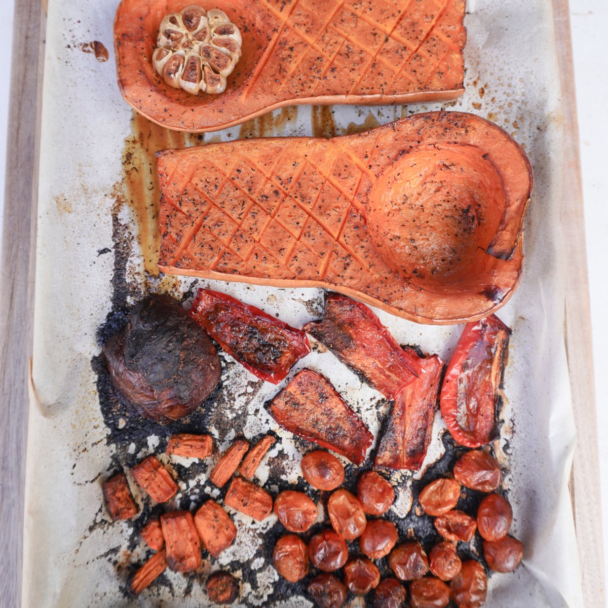 roasted veggies.