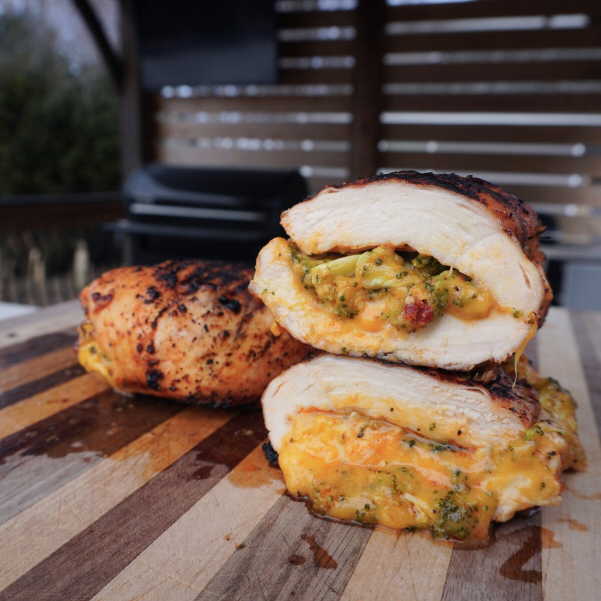 cheddar and broccoli stuffed chicken breast.