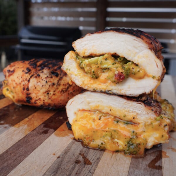 cheddar and broccoli stuffed chicken breast.
