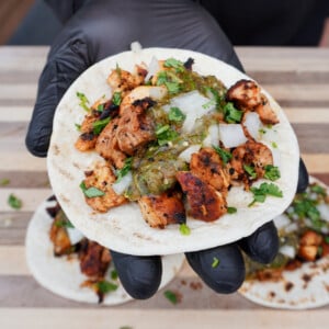 grilled chicken tacos.