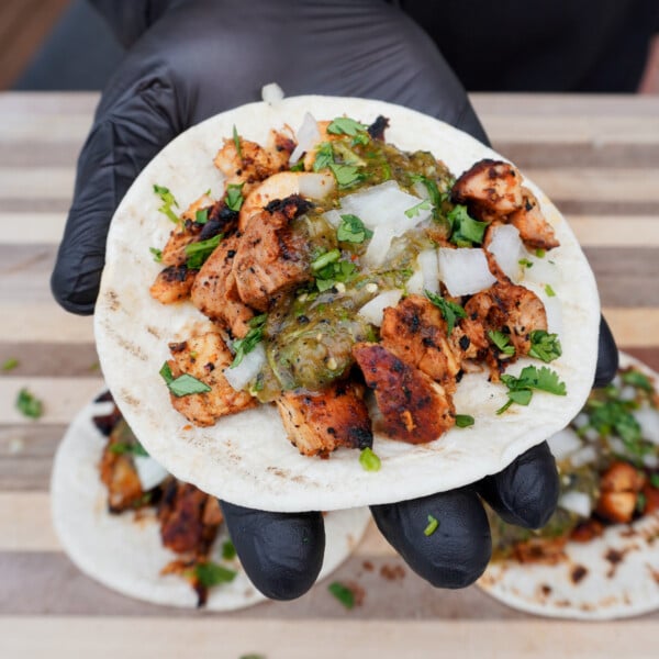 grilled chicken tacos.
